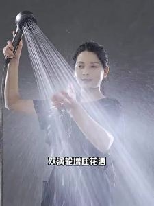 [SG Seller]Multi‑mode Handheld Shower Head Silicone Massage Brush Attachment One‑touch Stop Water High Pressure Shower
