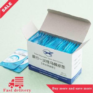[COD] 50 cái dùng một lần du lịch an toàn PE nhựa nhà vệ sinh chỗ ngồi Bìa Mat đệm mat