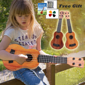 Kids Ukulele Guitar Wood Plastic Musical Instrument Guitar for Beginner Kids Children Musical Gift Early Education Toys Christmas gifts