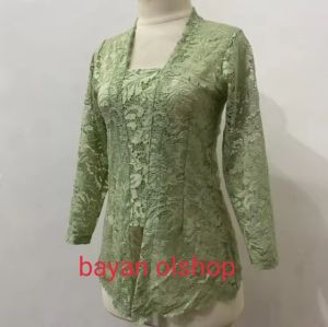 setelan kebaya burkat mederenkebaya tradsinalkebaya kutubaru lengan panjang