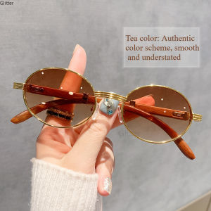 Wooden Oval Sunglasses For Men Women Trendy Designer UV 400 Protection Sunglasses For Women Brand Designer Sun Glasses High Quality