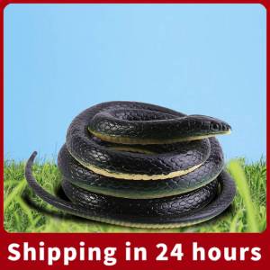 【Clearance Price】1Pc 130cm Long Realistic Soft Rubber Snake Garden Props Funny Joke Prank Toy Gift Hot