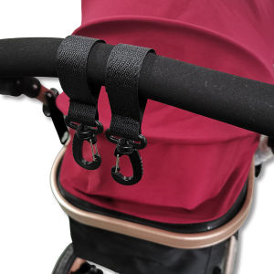 2-Pack Universal Stroller Hooks – Lightweight Organizer Clips for Extra Hanging Storage