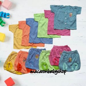 Setelan bayi newborn murah baju tidur bayi celana pop baru lahir laki laki perempuan