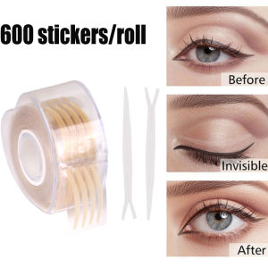 Invisible Eyelid Stickers 600Pcs Double Eyelid Tape Breathable Eyelid Strips Long-lasting Waterproof Breathable
