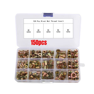 Set 165 Đai Ốc Thép Carbon/Nhôm - M3-M8 Dụng Cụ Sửa Chữa Nhà Cửa