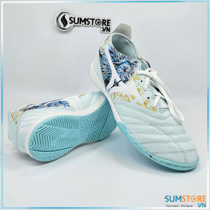 Giày Đá Bóng Đế Bằng Mizu Ngọc X24 - Giày Đá Banh Sân Futsal May Full Đế