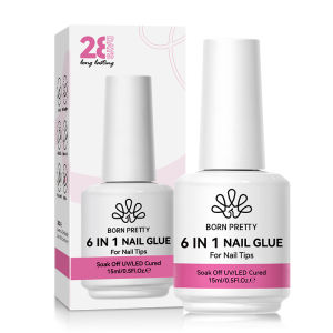 BORN PRETTY 6 IN 1 15ml Nail Glue Gel Polish Soak off Base Gel Top Coat Extension Nail UV Gel