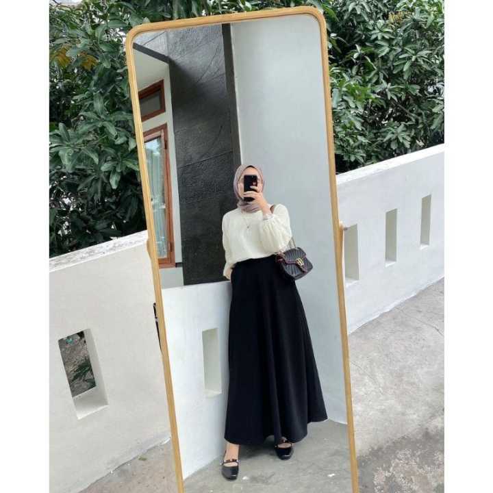 Style Rok Scuba ROK LINE A SCUBA PREMIUM // ROK KERJA ROK LINE A BASIK SKIRT | Lazada ...