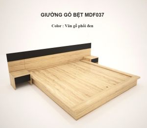 FREESHIP HCM - Giường Bệt Gỗ MDF Kèm Tab Đầu Giường Tatana MDF037 - có thiết kế theo yêu cầu