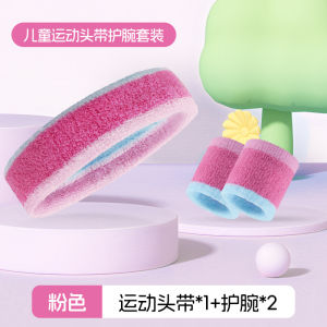 Acetery trẻ em Neon sweatbands đầy màu sắc băng đeo đầu thể thao dây đeo cổ tay thiết lập cho cô gái thể thao thoáng khí Đai thấm mồ hôi cho bóng rổ quần vợt chạy bóng đá