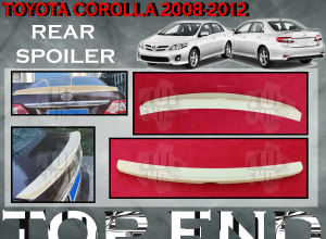 TOYOTA COROLLA 2008-2012 REAR TRUNK SPOILER MATERIAL ABS SKIRT LIP BODYKIT