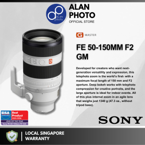 Sony FE 50-150mm F2 GM Lens [SEL50150GM] [Sony E] | Sony Singapore Warranty