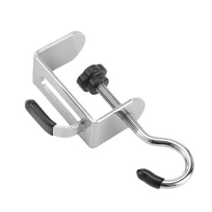 4Pcs Desk Mount Bag Holder Hook Clamp-On Backpack Hanger for Table Desk Under Counter