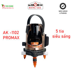 Máy Cân Bằng Laze 5 Tia Xanh AKUZA AK-1102 PRO MAX Thế hệ mới Xoay 360 độ Bóng Led Siêu Sáng