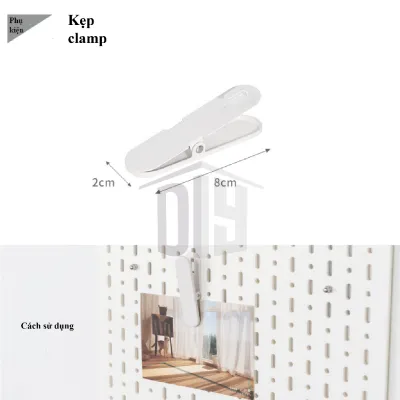 Pegboard để bàn Phụ kiện chứa đồ treo lên bảng pegboard tối ưu không gian