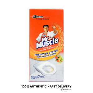 Mr. Muscle Stick-On Toilet Bowl Cleaning Strip 3pcs x 10g – Citrus & Lavender