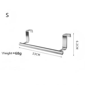 Adjustable Kitchen Towel Rack 304 Stainless Steel Telescopic Cabinet Door Towel Holder for Bathroom