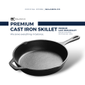 Balance.co Premium Pre-Seasoned Cast Iron Skillet Frying Pan 30cm. 
