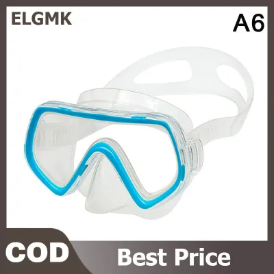 ELGMK Diving Mask Waterproof Swimming Goggles Panoramic HD For Adult Youth Silicone Skirt Anti-Fog With Nose Cover Swimming Equipment