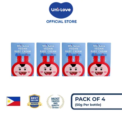 UniLove Vegan Baby Cream 50g Pack of 4