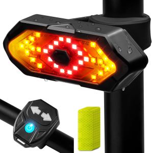 Wireless Remote Control Tail Light Bicycle Tail Light Mountain Bike Light USB Charging Light Bicycle Tail Light Night Riding Equipment Road Bike Turn Signal Tail Light