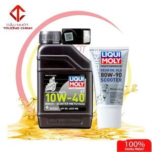 Combo Nhớt Liqui Moly 10W-40 scooter Formula 800ML+ Hộp số liqui 150ML dành cho xe ga