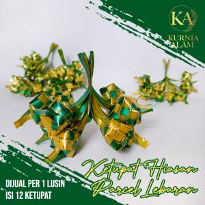 Ketupat Hiasan Parcel Lebaran Ramadhan Idul Fitri Hampers Dijual Per Lusin (12 buah)