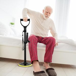 Mobility Aids Tool 16"-24" Adjustable Standing Aid Device Helper Stable Stand Assist Aid Portability Standing Assist Supports Equipment for Help Seniors Get Up from Floor(Black)