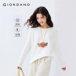 Giordano Women Anti-mosquito crewneck long sleeve tee Free Shipping 05325448