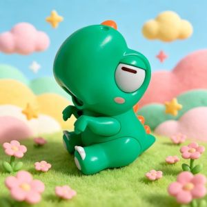 CANICECA Mini Elephant Animal Fans Coffee Chiller 3 Speeds Dinosaur Food Cooling Tools Portable with Lanyard Clip-On Mini Food Cooling Fan For Office Home