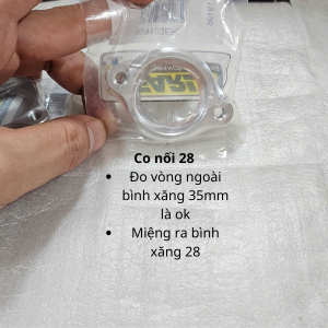 Co nối xăng nhôm inox cnc nguyên khối dùng cho các loại bình nhiên liệu con lớn họng 242628 30 mm