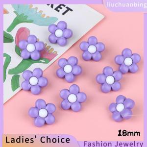[COD] liuchuanbing Jewellery 10Pcs 18 15mm Childrens Coat Colorful Flowers Shank Buttons For Kids Clothes Cute Shirt Sweaters Dress Decor Sewing Accessories
