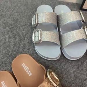 Melissa Official Store Women Shoes Beach Slippers Women Slides Soft-soled slippers