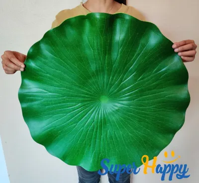 🍀ใบบัวปลอมไซส์ใหญ่พิเศษ 60 CM🍀 ใบบัวจำลอง ใบบัวเทียม ใบบัวปลอม ใบไม้ปลอม สำหรับตกแต่งอ่างปลา