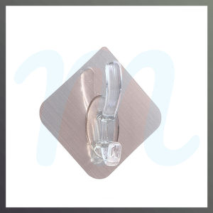 LM Transparent Wall Hooks Hangers Self Adhesive Door Wall Hangers 6*6cm Kitchen Bathroom Organizer Holder