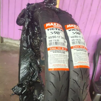 Tayar Tubeless Maxxis Victra S98 F1 -Tubeless Tyre-Size 17 - 60/80 60/90 70/80 70/90 80/90 90/80 110/70 120/70