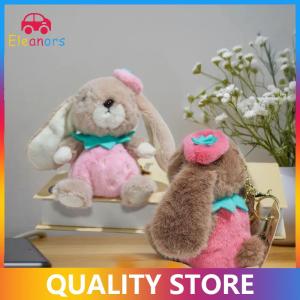 [Eleanor] 1Pcs Rabbit Keychain Doll Plush Toy Mini Couple Backpack Pendant Strawberry Rabbit Doll Decoration Gifts For Girls