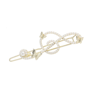 Sáng kẹp tóc hình nốt nhạc bên Pin cho phụ nữ thanh lịch kẹp tăm nonslip kẹp tóc cho trang điểm cho tóc tóc mái bên