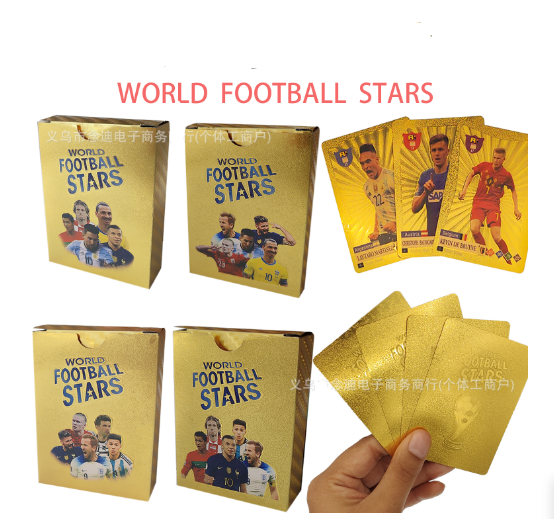 CARD Bintang Sepak Bola Football Player Fan Cards 54lembar Kartu Bintang Sepak Bola Dunia Masa Kini Mantap Untuk Fans Sepak Bola RONALDO