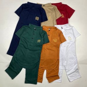 Setelan Koko Pocket Bordir Pineapple Kids Kurta Anak Super Premium