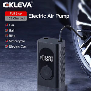 EKLEVA 4000mAh AUTO Tyre Balls Electric Tire Inflator Pump 15L/min 10.3Bar 150PSI for Motorcycle Bicycle Portable Car Air Compressor