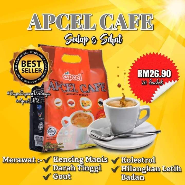APCEL CAFE 10 sachet trial pek pek percubaan | Lazada