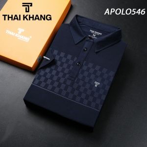 Áo thun polo nam THÁI KHANG vải thun lạnh mặc cực mát co dãn 4 chiều APOLO54