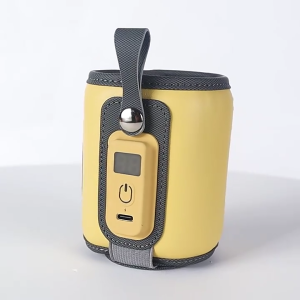 Baby Bottle Warmer 38°C-52℃ Portable Car Travel USB Baby Bottle Warmer Good Thermal Insulation 5 Gear Adjustable Durable