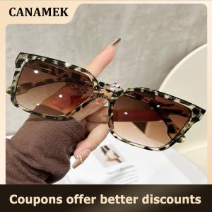 【 CANAMEK 】 Vintage Style Sunglasses Woman Pilot Shape Stylish UV Protection Sun Glasses For Men Driving Hiking Sunglass Women