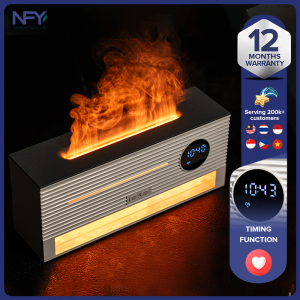 Rock-inspired Humidifier with Aromatherapy Function Color-changing Night Light and Timer for a Soothing Ambience