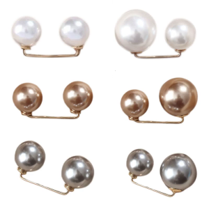 หมุดเข็มกลัดมุกสำหรับเสื้อผ้าหมุดเอวสำหรับชุดเดรสหมุดนิรภัยสำหรับใส่หดเอวกระดุมคอ