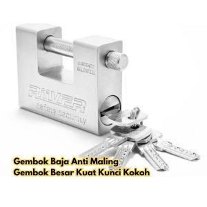 Gembok Baja Anti Kuat Gudang Rumah Panzer Gembok Besar BR185 Gembok Kunci Kokoh Top Maling Pintu Pagar