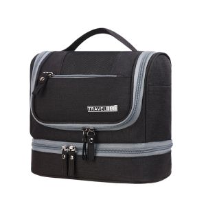 JON09 Solid Color Hanging Makeup Bag Oxford Cloth Multifunctional Toiletry Bag Fashion Waterproof Cosmetic Bag